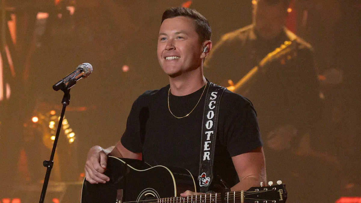 Scotty McCreery performing on tour